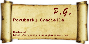 Porubszky Graciella névjegykártya